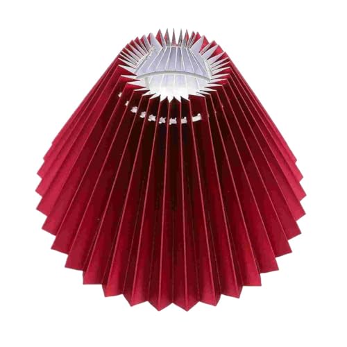 HUWOYG Lampenschirm 2 Stück Abdeckung der Lampe, Lampenschirm, Lampenschirm, Ersatz-Lichttischschirme, Stoff-Lichtabdeckung(Wine Red) von HUWOYG