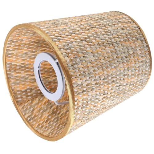 HUWOYG Lampenschirm Kleiner Lampenschirm aus Rattan, gewebter Lampenschirm, Tischlampen, Stehleuchte, Clip-on-Stoffstoff, Kronleuchterschirme, Lampenschirm, Stehleuchte HUWOYG Lampenschirm Kleiner Lampenschirm aus Rattan, gewebter Lampenschirm, Tischlampen, Stehleuchte, Clip-on-Stoffstoff, Kronleuchterschirme, Lampenschirm, Stehleuchte von HUWOYG
