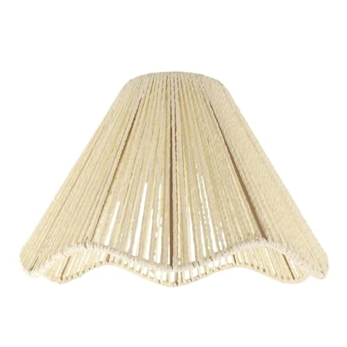HUWOYG Lampenschirm Lampenschirm Lampenschirm Kronleuchter Leuchte Zubehör Lichtschirm for Teehaus Esszimmer Hotel Küche(Beige) von HUWOYG