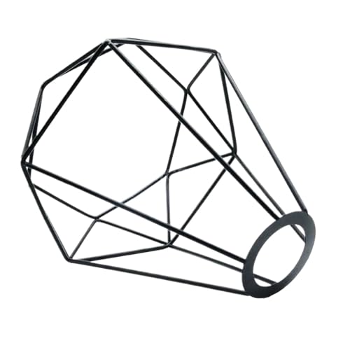 HUWOYG Lampenschirm Lampenschirm aus Metall, Lichtschutz, Käfig-Abdeckung, Retro-Lichtschirm, Metalldrahtrahmen, Decken-Anhänger-Lampenschirm von HUWOYG