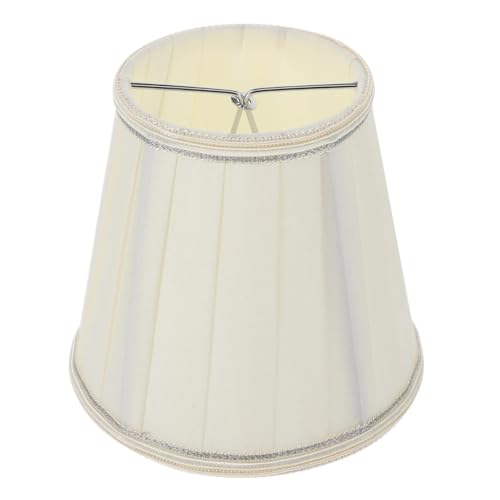HUWOYG Lampenschirm Lampenschirm aus Stoff, for Zuhause, Tischdekoration, Schlafzimmer, dekorativ, einfach, praktisch, Lichtzubehör, Tuch(Beige) von HUWOYG