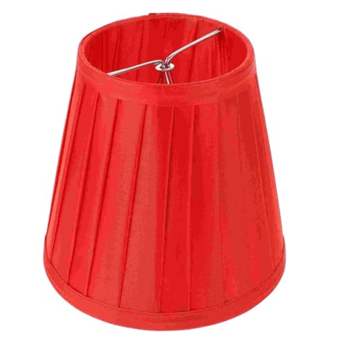 HUWOYG Lampenschirm Lampenschirm aus Stoff, for Zuhause, Tischdekoration, Schlafzimmer, dekorativ, einfach, praktisch, Lichtzubehör, Tuch(Red) von HUWOYG