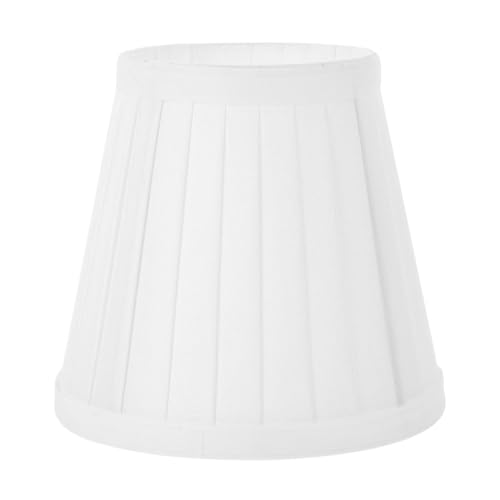 HUWOYG Lampenschirm Lampenschirm aus Stoff, for Zuhause, Tischdekoration, Schlafzimmer, dekorativ, einfach, praktisch, Lichtzubehör, Tuch(White) von HUWOYG