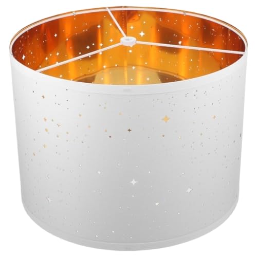 HUWOYG Lampenschirm Lampenschirme Lampenschirm Abdeckung Tischleuchte Stehlampen Ersatz Hängelampe Stoff Kronleuchter Nachttisch Trommel(White) von HUWOYG