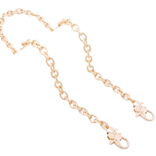HUWOYG Taschenketten 1 Stück Geldbörsen-Kettenriemen, Kreuzkörper-Kettenriemen, Ersatzkette for Handtasche, Schultertasche, Geldbörse Für DIY-Taschen(Gold,60cm) von HUWOYG