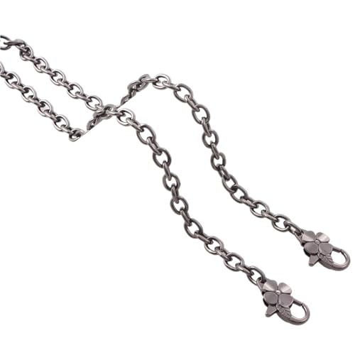 HUWOYG Taschenketten 1 Stück Geldbörsen-Kettenriemen, Kreuzkörper-Kettenriemen, Ersatzkette for Handtasche, Schultertasche, Geldbörse Für DIY-Taschen(Grey,90cm) von HUWOYG