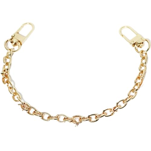HUWOYG Taschenketten 2 Stück Metall-Taschenketten, Dekorationsketten, Kurze Ketten for Anbringen von Charms, Kurze Taschenkette Für DIY-Taschen(Gold,25 cm) von HUWOYG