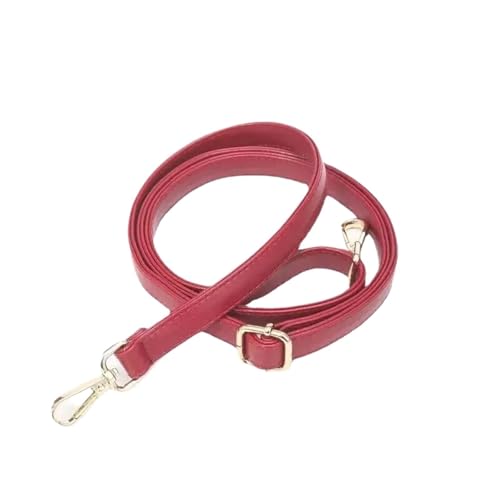 HUWOYG Taschenketten 2 Stück Tasche Kette Verstellbarer Griff Riemen Tasche Teile Schulter Crossbody Paket Ersatz Gürtel Leder Taschen Zubehör Für DIY-Taschen(Red) von HUWOYG