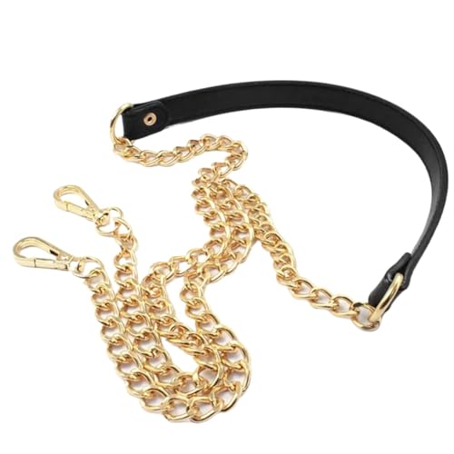 HUWOYG Taschenketten 2PCS 60cm-160cm Tasche Kette Ersatz Abnehmbare Schulter Tasche Riemen Leder Tasche Kette Für DIY-Taschen(Black B,150cm) von HUWOYG