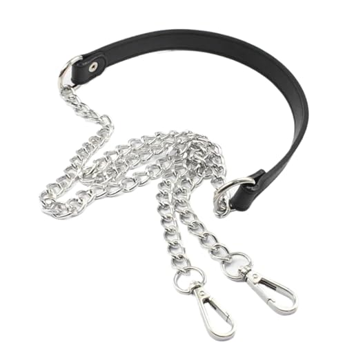 HUWOYG Taschenketten 2PCS 60cm-160cm Tasche Kette Ersatz Abnehmbare Schulter Tasche Riemen Leder Tasche Kette Für DIY-Taschen(Black C,110cm) von HUWOYG