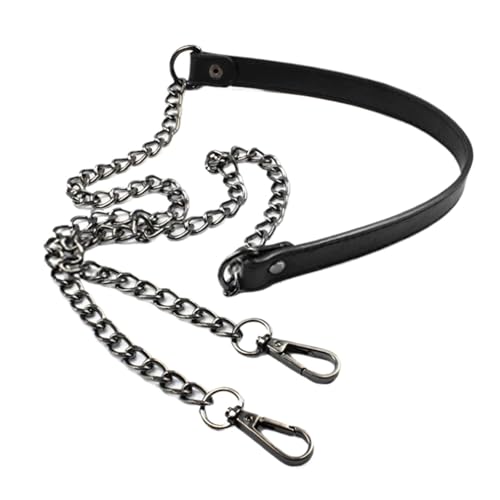 HUWOYG Taschenketten 2PCS 60cm-160cm Tasche Kette Ersatz Abnehmbare Schulter Tasche Riemen Leder Tasche Kette Für DIY-Taschen(Black D,140cm) von HUWOYG