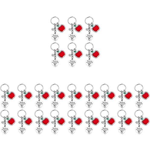 12pcs Edelstahl Wertschätzung des Tages präsentieren dekorative themenbezogene Unterrichtsschlüsselring zarte Dekorationen ein Charme Frauen Dankes Herz Geburtstag exquisite Lehrerlehrer Abschluss von HVBIHRJIP