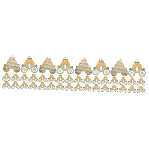 HVBIHRJIP 4Sets Halloween Kürbiswagenschlüsselkettenanhänger Hängende Dekor Schlüsselring Anhänger Einzigartige Design Hummerverschluss 10pcs*4 von HVBIHRJIP