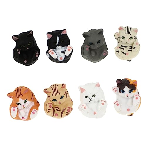 HVBIHRJIP 8PCS Cat Keychain Decor Keyring Animal geformtes Schlüsselbund -Set für Katzenliebhaber kreativer Chic Style HVBIHRJIP 8PCS Cat Keychain Decor Keyring Animal geformtes Schlüsselbund -Set für Katzenliebhaber kreativer Chic Style von HVBIHRJIP