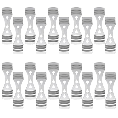 20 Stück Dochthalter für Kerzen, 3 Löcher Kerzendochthalter, Metall Docht Zentriervorrichtung Kerzendocht Zentriervorrichtung für DIY Kerzenherstellung (10x2,5 cm) von HVIHWI