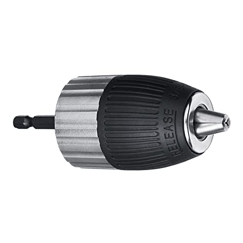 HVLVTAKANF 1,5–13 mm Spannbereich 3/8–24 UNF Selbstsicherndes schlüsselloses elektrisches Bohrfutter-Schraubendreher-Werkzeug schlüsselloser Adapter Schlag-Sechskantschaft Spannfutter HVLVTAKANF 1,5–13 mm Spannbereich 3/8–24 UNF Selbstsicherndes schlüsselloses elektrisches Bohrfutter-Schraubendreher-Werkzeug schlüsselloser Adapter Schlag-Sechskantschaft Spannfutter von HVLVTAKANF
