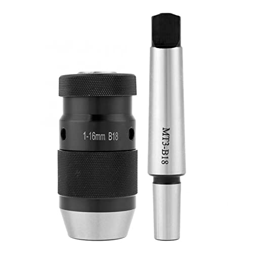 HVLVTAKANF 1-16 mm Kapazität Bohrfutter 45# Stahl selbstfestziehendes schlüsselloses Drehbohrfutter for MT3-B18 Kegeldorn-Drehmaschinen-Werkzeugen Spannfutter HVLVTAKANF 1-16 mm Kapazität Bohrfutter 45# Stahl selbstfestziehendes schlüsselloses Drehbohrfutter for MT3-B18 Kegeldorn-Drehmaschinen-Werkzeugen Spannfutter von HVLVTAKANF