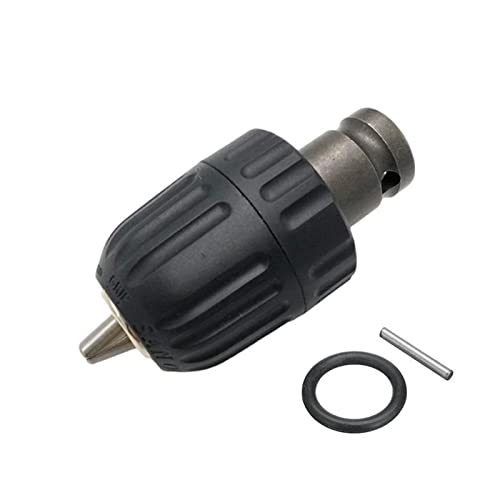HVLVTAKANF 10/13mm Keyless Bohrfutter Konverter 3/8"- 24UNF Gewinde Schnellwechseladapter SDS-Plus Schaft 1/4";Hex-Metall-Wooking Spannfutter(13mm) von HVLVTAKANF