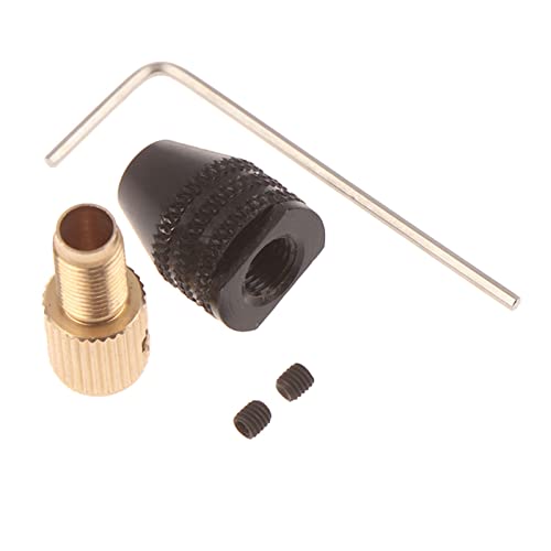 HVLVTAKANF 2,3 mm / 3,17 mm / 5 mm Elektromotorwelle Mini-Bohrfutterbefestigung 0,5-3,2 mm Bohrer Micro-Bohrfutter Sechskant-Bohrfutteradapter Spannfutter(5mm) von HVLVTAKANF