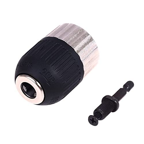HVLVTAKANF 2–13 mm Spannbereich selbstsicherndes schlüsselloses elektrisches Bohrfutter-Schraubendreher-Werkzeug schlüsselloser Adapter Schlag-Sechskantschaft Spannfutter HVLVTAKANF 2–13 mm Spannbereich selbstsicherndes schlüsselloses elektrisches Bohrfutter-Schraubendreher-Werkzeug schlüsselloser Adapter Schlag-Sechskantschaft Spannfutter von HVLVTAKANF