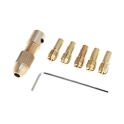 HVLVTAKANF 7 Stück 5,05 mm selbstspannende Mini-Bohrfutter unterstützen 0,5–3,0 mm Bohrer, passend for ABS-Brett/Lichtbrett-Stanze Spannfutter HVLVTAKANF 7 Stück 5,05 mm selbstspannende Mini-Bohrfutter unterstützen 0,5–3,0 mm Bohrer, passend for ABS-Brett/Lichtbrett-Stanze Spannfutter von HVLVTAKANF