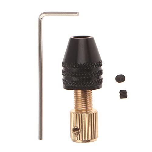 HVLVTAKANF Elektromotorwelle Mini-Bohrfutterhalterung 0,5-3,2 mm Bohrer Mikro-Bohrfutter Sechskant-Bohrfutteradapter 2,3 mm / 3,17 mm / 5 mm Spannfutter(5mm) von HVLVTAKANF
