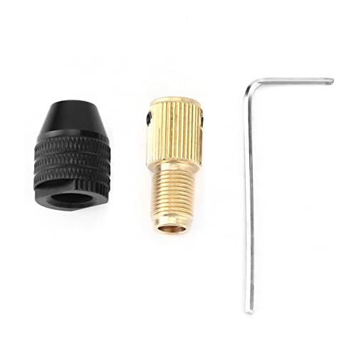 HVLVTAKANF Elektromotorwelle Miniatur-Selbstspannfutter Mini-Zubehör for elektrische Bohrmaschine 0,3-3,4 mm Bereich Schnellspannfutter-Befestigungsvorrichtung Spannfutter(3.17mm) von HVLVTAKANF