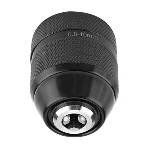 HVLVTAKANF Schlüsselloser Bohrfutterkonverter 0,8-13 mm Selbstspannendes Bohrfutter 3/8 Zoll - 24UNF-Gewinde-Schnellwechseladapter Handbohrfutter Spannfutter(10mm(Range 0.8-10mm)) von HVLVTAKANF