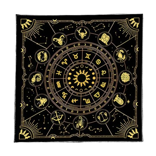 HVRFJXI Divinations Tischdecke Konstellationen Astrologie Tarotkarte Tischdecke Altars Stoff Givinationen Brettspiel Accessoire HVRFJXI Divinations Tischdecke Konstellationen Astrologie Tarotkarte Tischdecke Altars Stoff Givinationen Brettspiel Accessoire von HVRFJXI