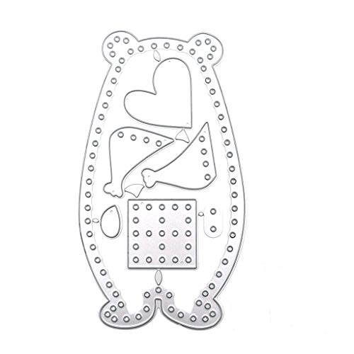 HVRFJXI Spitze Stanzformen Prägeschablone Vorlage Für Scrapbooking Prägepapier Kartenherstellung Herz Bär HVRFJXI Spitze Stanzformen Prägeschablone Vorlage Für Scrapbooking Prägepapier Kartenherstellung Herz Bär von HVRFJXI