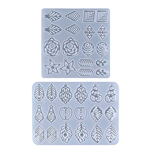 Ohrringharzformen Kleine Silikon Ohrring Formen Ohrringschmuck Epoxidharz Gussharz Schmuck Herstellen Harzhandwerk von HVRFJXI