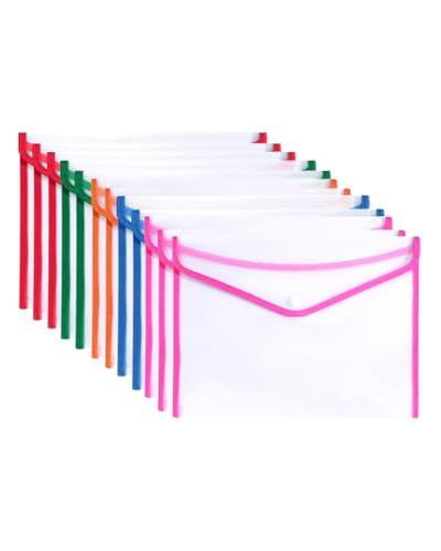 HW CASA Dokumententasche mit Reißverschluss, A4, transparent, 12 Stück HW CASA Dokumententasche mit Reißverschluss, A4, transparent, 12 Stück von HW CASA