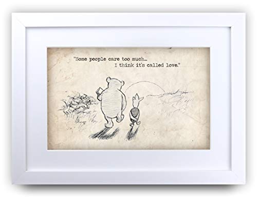 HWC Trading FR Winnie Puuh-Druck für Kinderzimmer, A4, gerahmt, Pflege zu viel, A3 HWC Trading FR Winnie Puuh-Druck für Kinderzimmer, A4, gerahmt, Pflege zu viel, A3 von HWC Trading