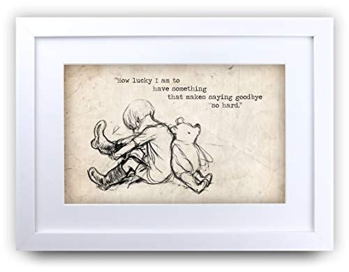 HWC Trading FR Winnie Puuh-Druck für Kinderzimmer, A4, gerahmt, Wie Glück, A4 HWC Trading FR Winnie Puuh-Druck für Kinderzimmer, A4, gerahmt, Wie Glück, A4 von HWC Trading