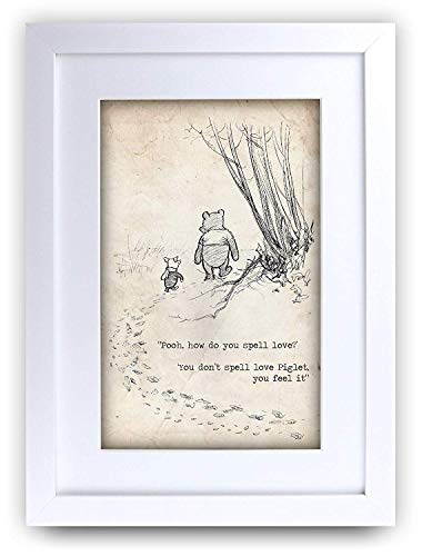 HWC Trading FR Winnie Puuh-Druck für Kinderzimmer, A4, gerahmt, Zauber, A3 HWC Trading FR Winnie Puuh-Druck für Kinderzimmer, A4, gerahmt, Zauber, A3 von HWC Trading