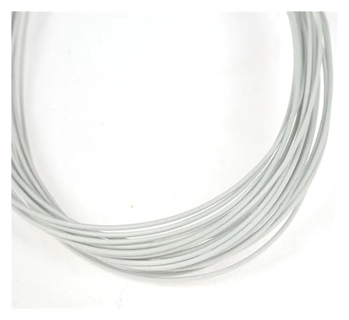 Blumendraht 25/50 Stück Strumpf-Blumendraht, 80 cm Länge, künstliche Zweige, Zweige, Eisendraht for Nylonstrumpf, Blumenherstellung, DIY-Zubehör 653 (Color : White, Size : N22 0.8mm 50pcs) von HWJFDC