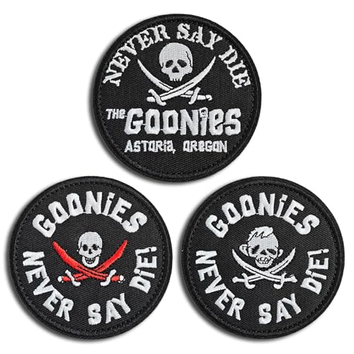 HWQVA 3 x Goonies bestickte taktische Moral-Patches HWQVA 3 x Goonies bestickte taktische Moral-Patches von HWQVA