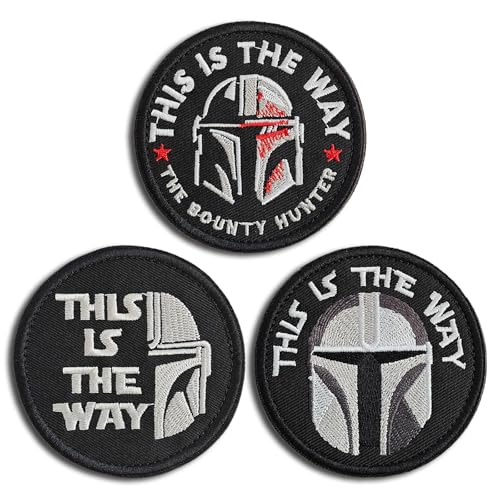 HWQVA Taktischer Aufnäher mit Aufschrift "This is the way", bestickt, 3-teilig HWQVA Taktischer Aufnäher mit Aufschrift "This is the way", bestickt, 3-teilig von HWQVA