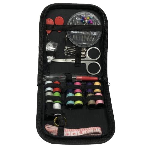 Nähsets,Mini Nähset, Nähnadeln, 70-teiliges DIY-Premium-Nähzubehör, kleines Nähset für zu Hause, auf Reisen und im Notfall mit Nähnadeln, Fingerhut, Schere, Faden, Maßband von HWX Media