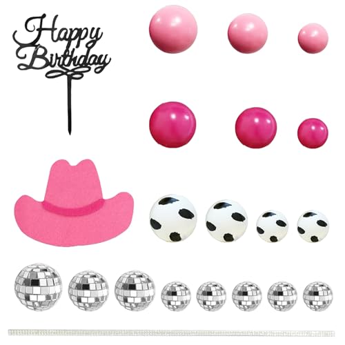 HWXZUUO 21pcs/Set Cowgirl -Kuchendekorationen Western Disco Cowgirl Cake Topper mit Hut, Ball, mehr Cowgirl -Themenpartydekorationen für Western Cowgirl Party Gefälscht HWXZUUO 21pcs/Set Cowgirl -Kuchendekorationen Western Disco Cowgirl Cake Topper mit Hut, Ball, mehr Cowgirl -Themenpartydekorationen für Western Cowgirl Party Gefälscht von HWXZUUO