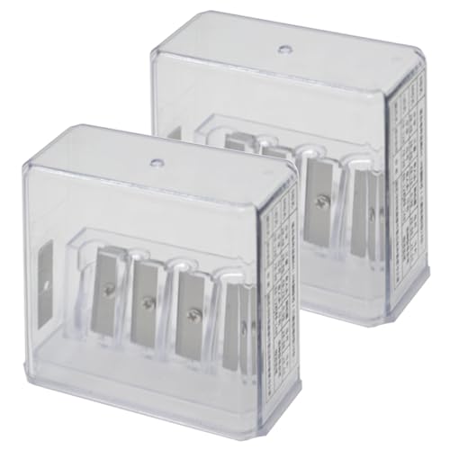 2pcs 4-Loch-Bleistiftschärfer, 2.36x2, 36x1.18 Kunststoffstiftschärferhandbuch, tragbarer Sharper für Schulen, Büros, Häuser Eyeliner Make-up-Scharfschützen 2pcs 4-Loch-Bleistiftschärfer, 2.36x2, 36x1.18 Kunststoffstiftschärferhandbuch, tragbarer Sharper für Schulen, Büros, Häuser Eyeliner Make-up-Scharfschützen von HWXZUUO