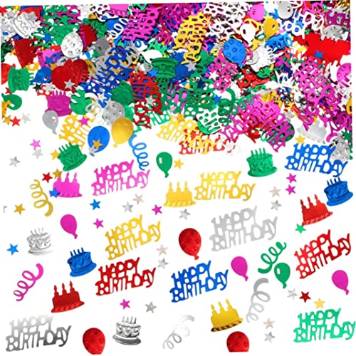 3000 PCs Konfetti Geburtstagstorte Konfetti Tischstreuung Konfetti-Dekorationen für Geburtstagsfeier, Babyparty, DIY-Kunst und Bastelfest (Mehrfarb) Geburtstag von HWXZUUO