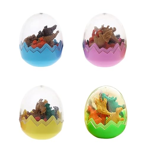 6 PCs Dinosaurier Eierstift Eraser Spielzeug Eggüter Füllungen bevorzugt Mini Cute Dinosaurier Eiergöte (zufälliger Stil) von HWXZUUO