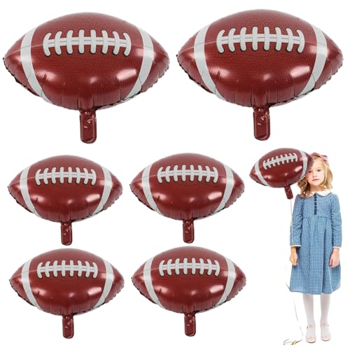 6pcs Fußballballons, Cartoon-Fußball-Folienballons, dekorative Spezialparty für Jungen Männerfans Geburtstagsfeier 6pcs Fußballballons, Cartoon-Fußball-Folienballons, dekorative Spezialparty für Jungen Männerfans Geburtstagsfeier von HWXZUUO