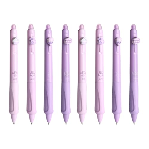 8pcs löschbare Stifte, 0, 5 mm feiner Punktlöschbare Tintenstifte mit Radiergummi, einziehbares blaues und schwarzes Gel, glattes windender Kugelschalter für die Einnahme von Kreuzworträtseln mit dem 8pcs löschbare Stifte, 0, 5 mm feiner Punktlöschbare Tintenstifte mit Radiergummi, einziehbares blaues und schwarzes Gel, glattes windender Kugelschalter für die Einnahme von Kreuzworträtseln mit dem von HWXZUUO