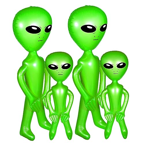 Aufblasbare Alien 4pcs 66, 93inch 33, 46 Zoll Blow Up Alien Balloons Kein Leck PVC Spielzeug lustige realistische Partydekorationen für Halloween -Geburtstagsfeier -Vorräte Aufblasbare Alien 4pcs 66, 93inch 33, 46 Zoll Blow Up Alien Balloons Kein Leck PVC Spielzeug lustige realistische Partydekorationen für Halloween -Geburtstagsfeier -Vorräte von HWXZUUO
