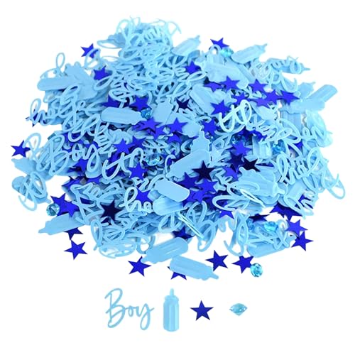 Babyparty Konfetti 3 Taschen funkelnde Baby Konfetti 15G/Tasche Geschlecht enthüllen süße Duschdekoration Partyzubehör, Boyconfetti Babyparty Konfetti 3 Taschen funkelnde Baby Konfetti 15G/Tasche Geschlecht enthüllen süße Duschdekoration Partyzubehör, Boyconfetti von HWXZUUO