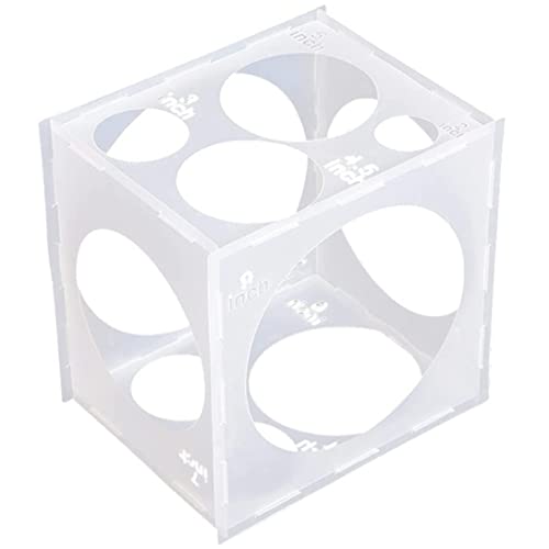 Ballon-Messkasten 2-10 Zoll CCollapsible Plastikballongröße Würfel, Größenmesswerkzeug für Dekoration, Geburtstag Hochzeit, Party Ballon-Messkasten 2-10 Zoll CCollapsible Plastikballongröße Würfel, Größenmesswerkzeug für Dekoration, Geburtstag Hochzeit, Party von HWXZUUO