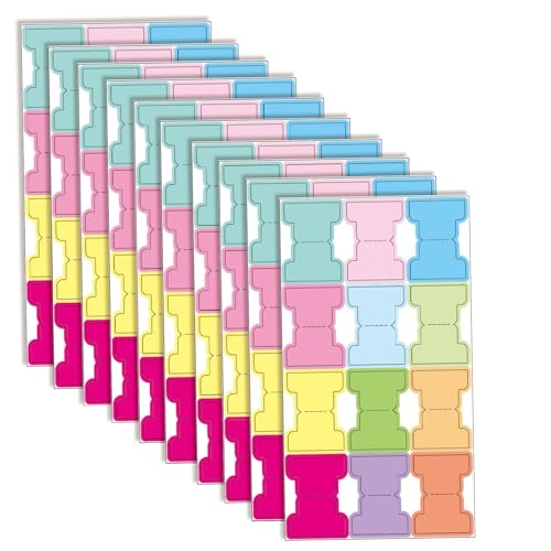 Bibel Tabs, 120pcs/10 Blätter laminierte Bibelbuch Tabs, leere beschreibbare Etiketten, leicht zu lesen und für Frauen und Männergeschenke zu beantragen von HWXZUUO