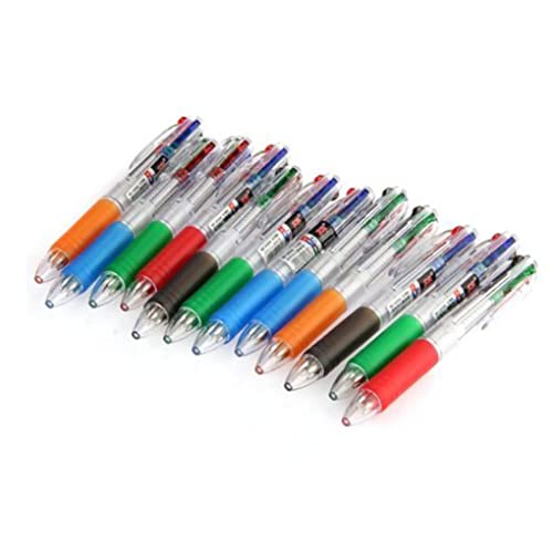 HWXZUUO 12pcs Kugelschreiber Stifte Retractable 4 Farbkugelstifte für Büros und Schulen Schülern Schreibwarengeschenk Multicolor HWXZUUO 12pcs Kugelschreiber Stifte Retractable 4 Farbkugelstifte für Büros und Schulen Schülern Schreibwarengeschenk Multicolor von HWXZUUO